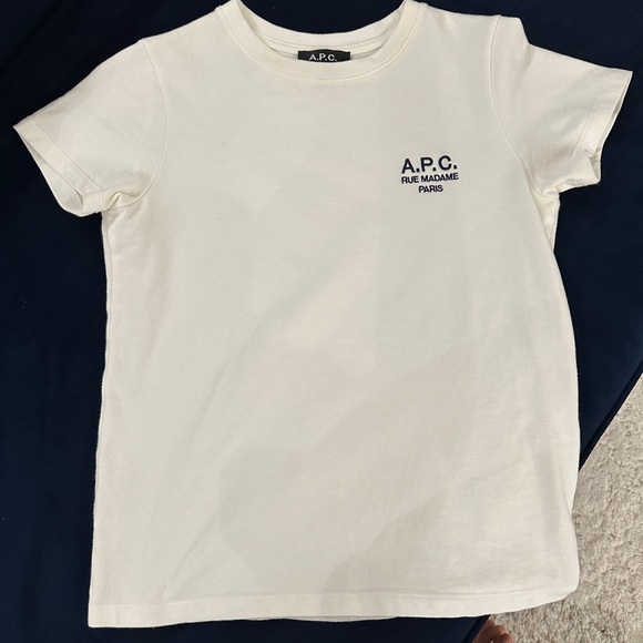 A.P.C. Logo Printed Crewneck T-Shirt XS 🇫🇷🎁 - Picture 2 of 6
